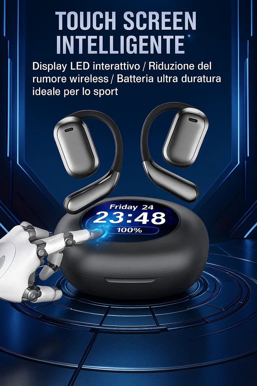 Osound® AirBone Sfera Pro a Conduzione Ossea con Display