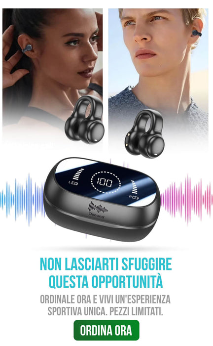 Osound AirBone Lite - Cuffie a Conduzione Ossea - Osound